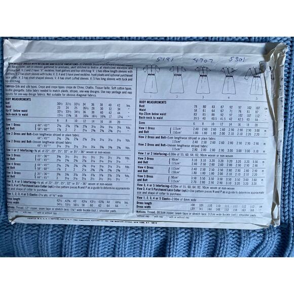 Simplicity 6619 Shirt dress 1980s sz 16-20 - Picture 3 of 5